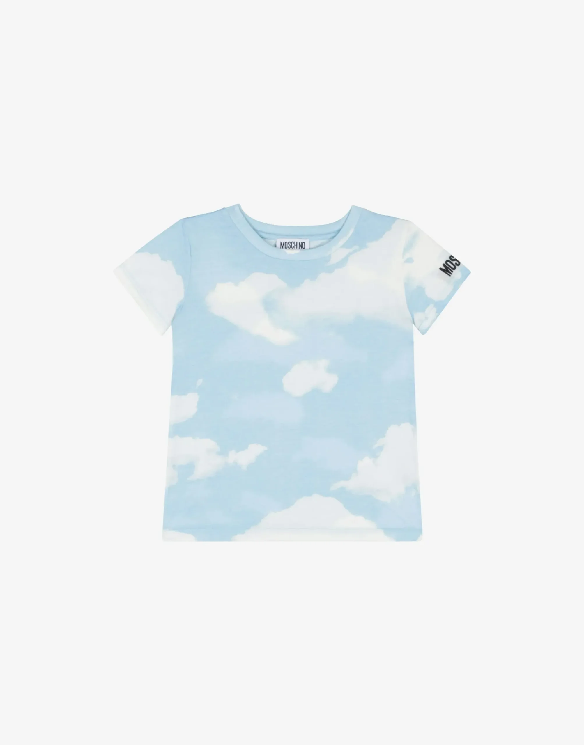 Moschino Girl^Allover Clouds jersey t-shirt