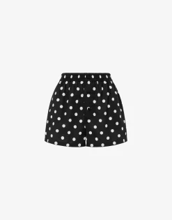 Moschino Pants & Shorts^Allover Polka Dots cotton voile shorts