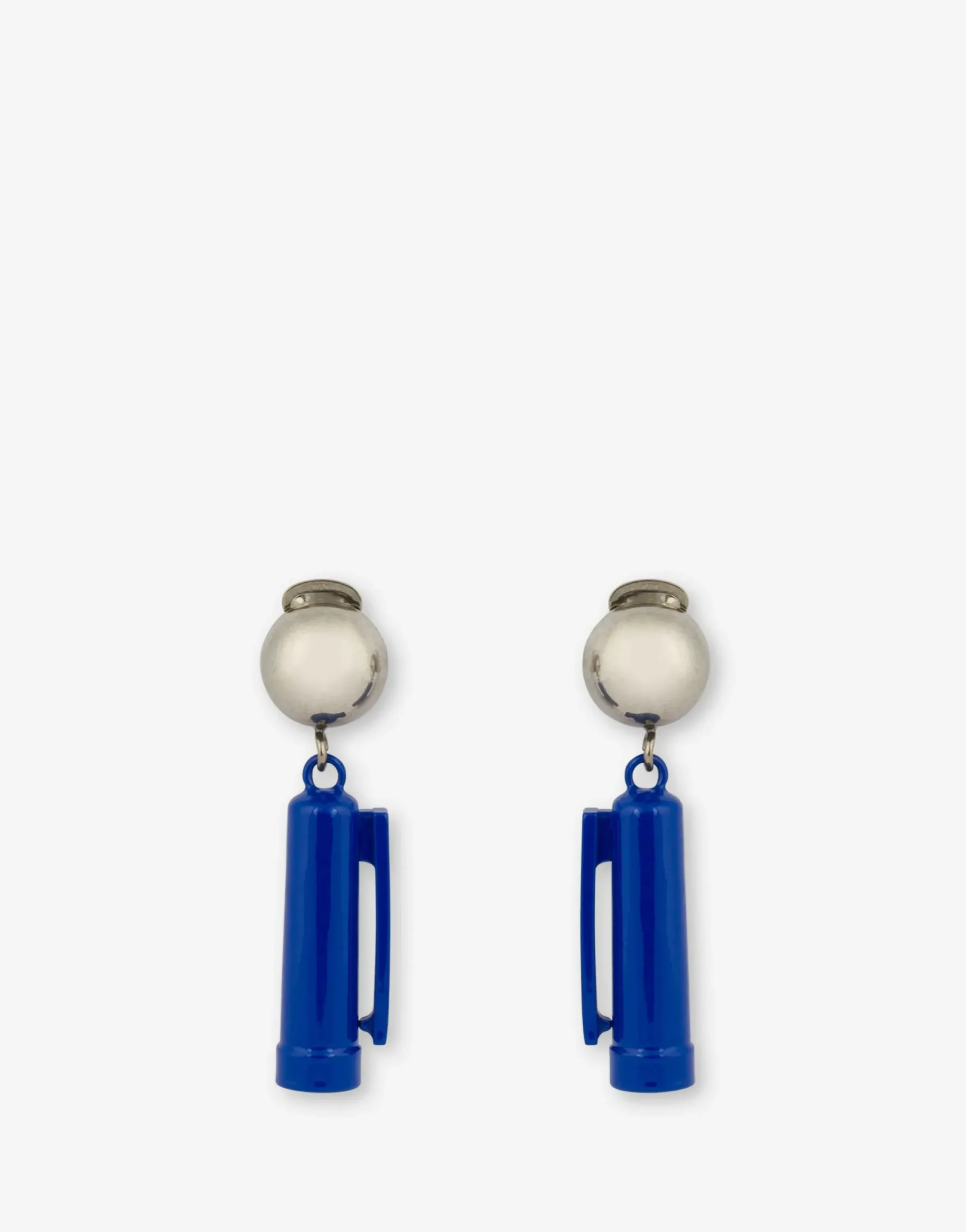 Moschino Jewelry^Blue Pen Cap drop earrings
