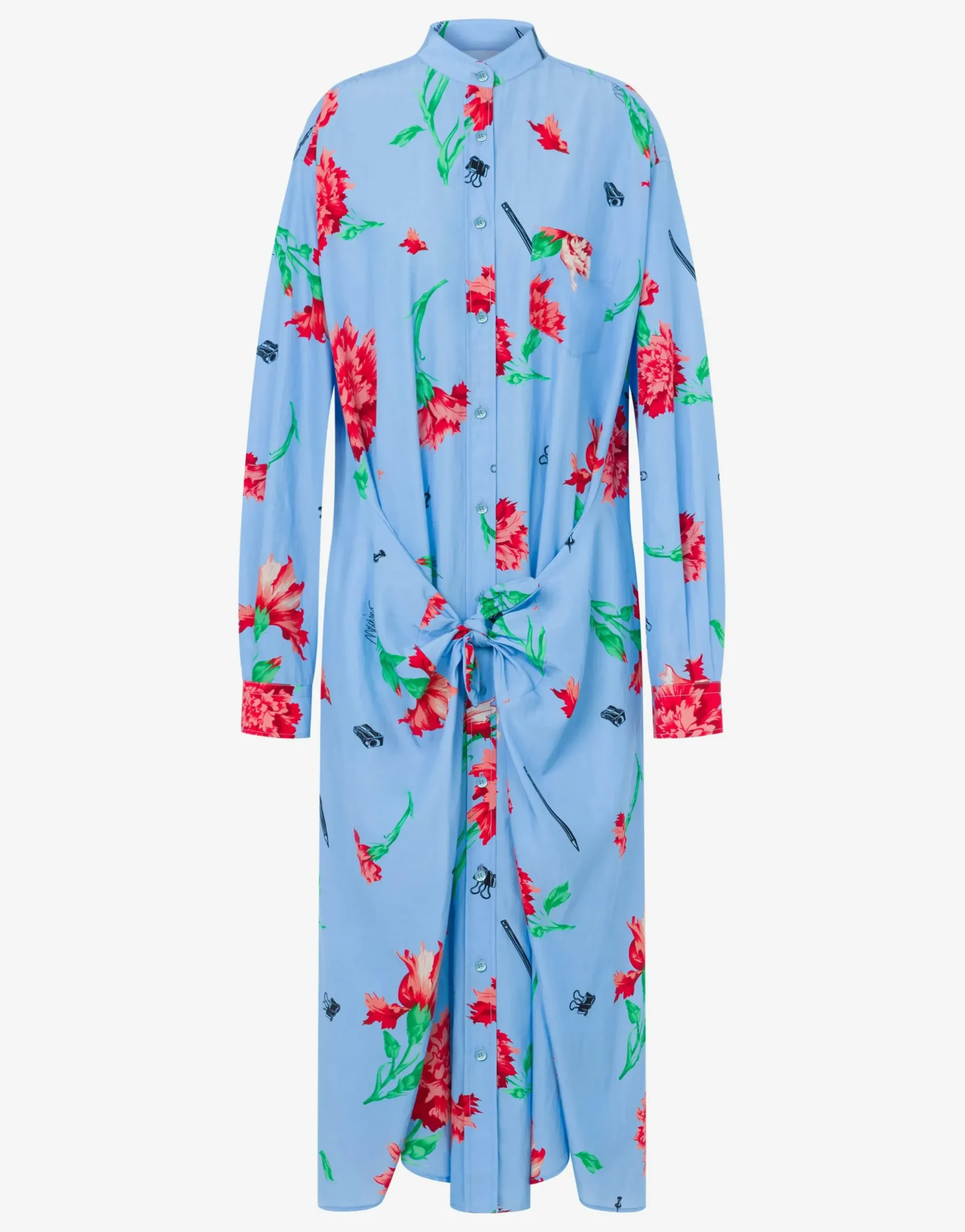 Moschino Dresses^Cupro Canvas Dress Carnation Print