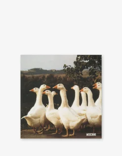 Moschino Scarves & Foulard^Goose Print Silk Scarf