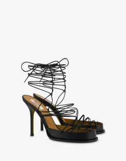 Moschino Sandals^Laced High Calf Sandals