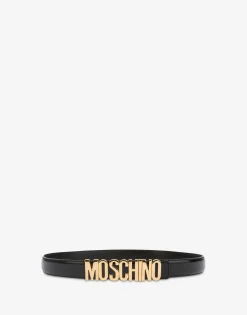 Moschino Belts^Leather belt with logo