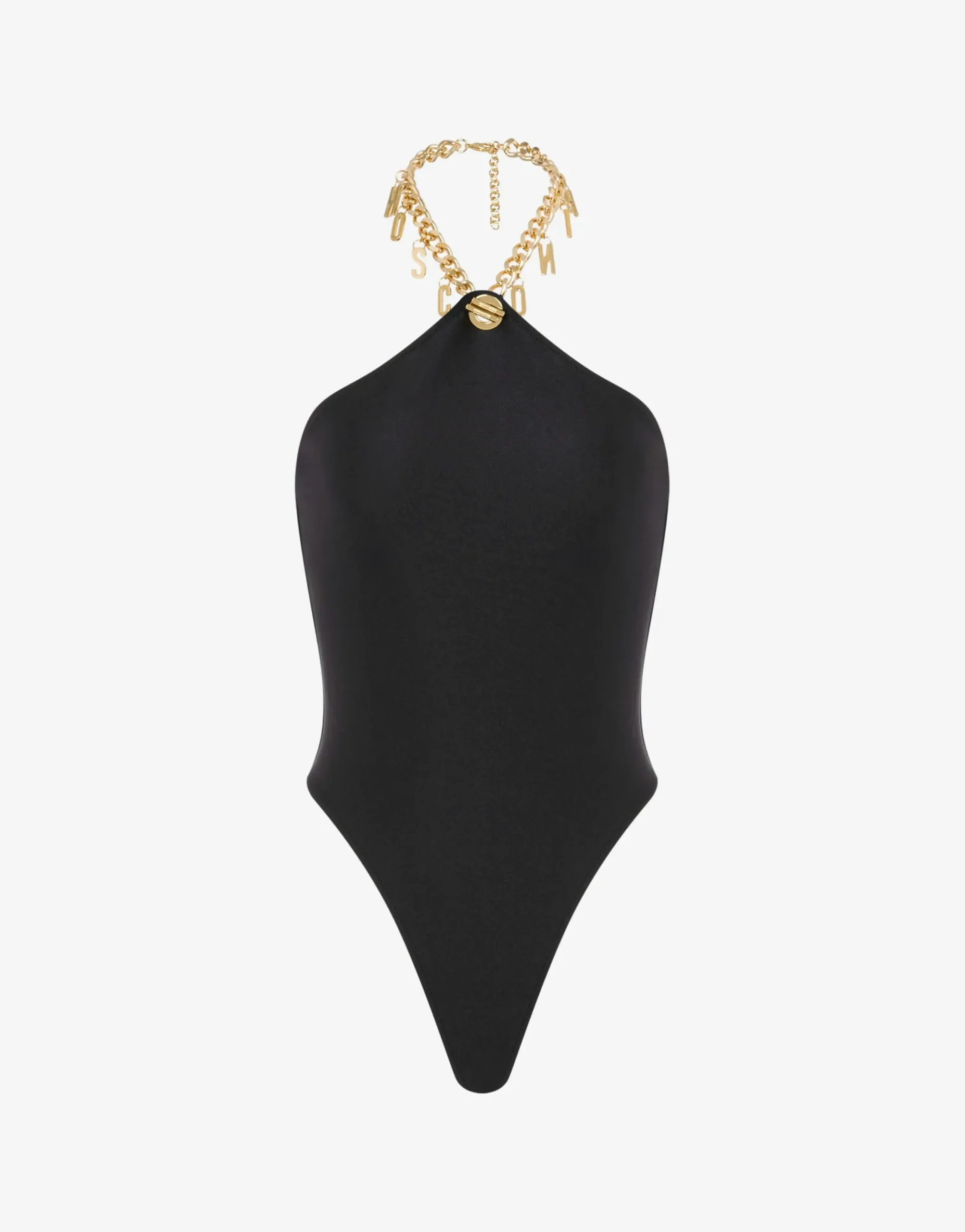 Moschino Swimwear^Lettering Charm One-piece Swimsuit