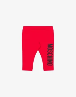 Moschino Girl^Logo Print jersey leggings