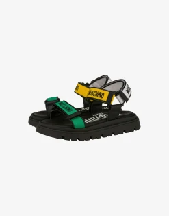 BOY Moschino Boys Shoes|Boy^Logo Tape multi-strap sandals