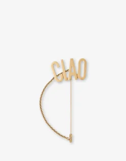 Moschino Jewelry^Maxi pin with CIAO chain