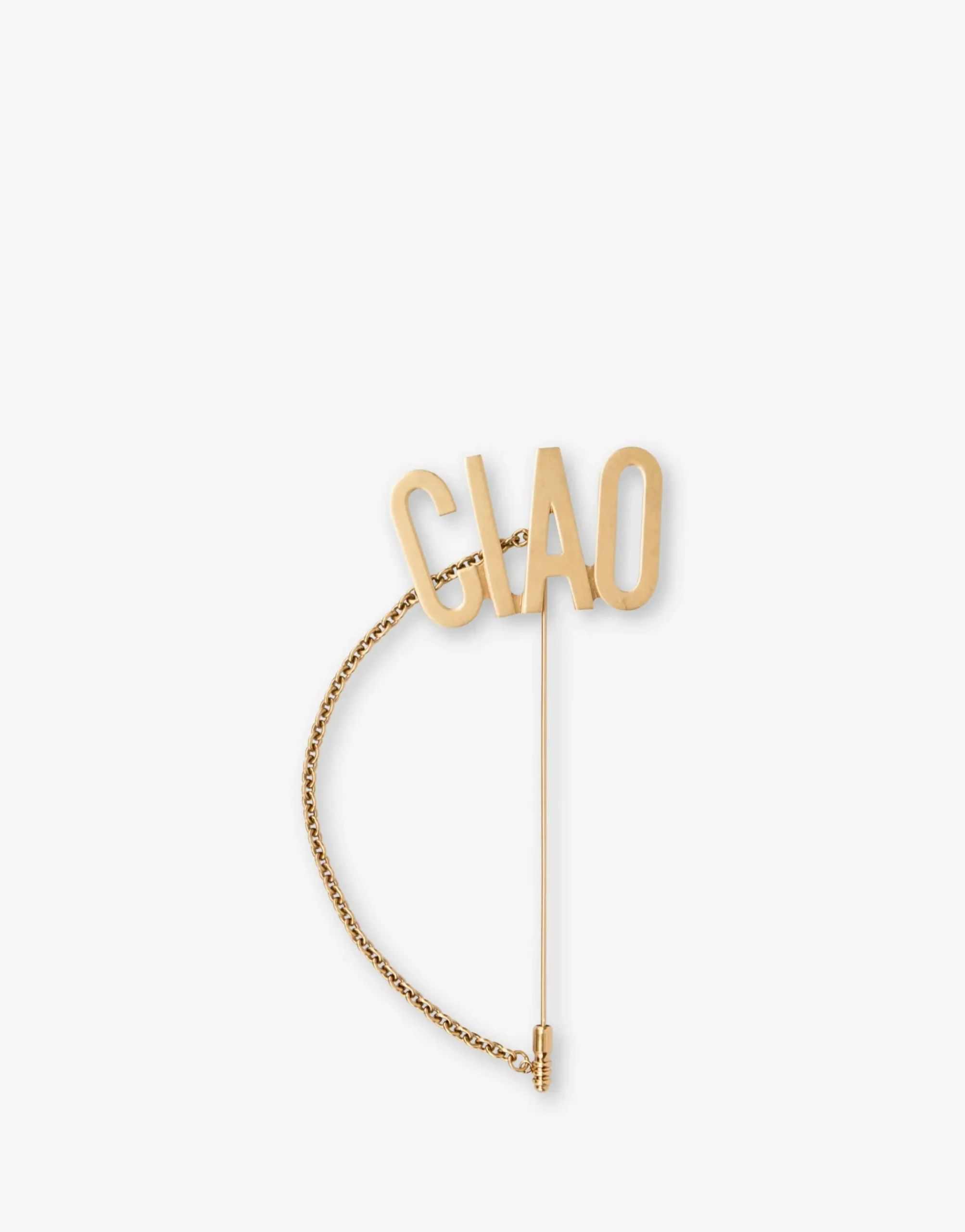 Moschino Jewelry^Maxi pin with CIAO chain