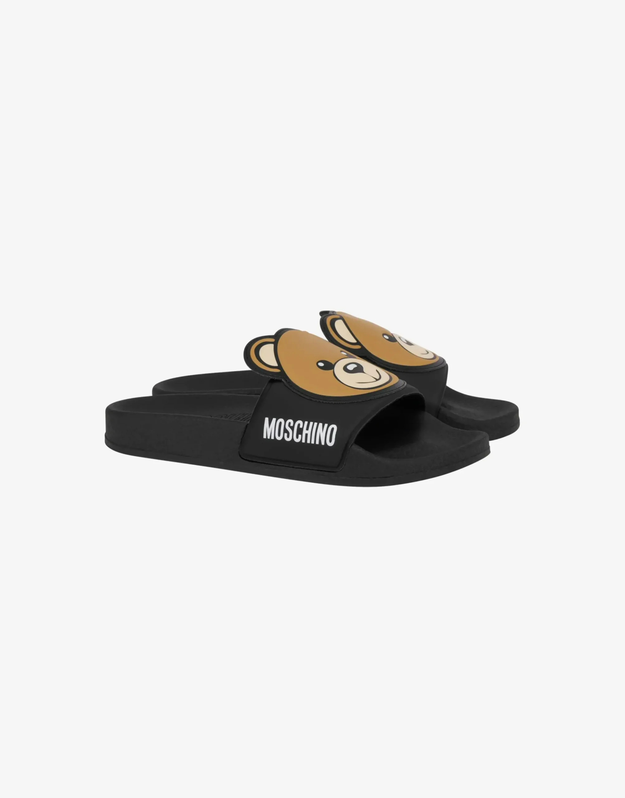Moschino Girls Shoes|Girl^Maxi Teddy Patch PVC pool sliders