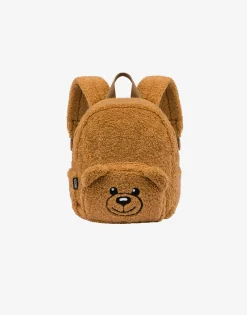 Moschino Baby Accessories^Teddy Bear soft fabric backpack