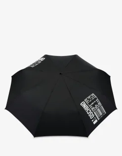 Moschino Umbrellas^Open/close umbrella with Barcode Logo