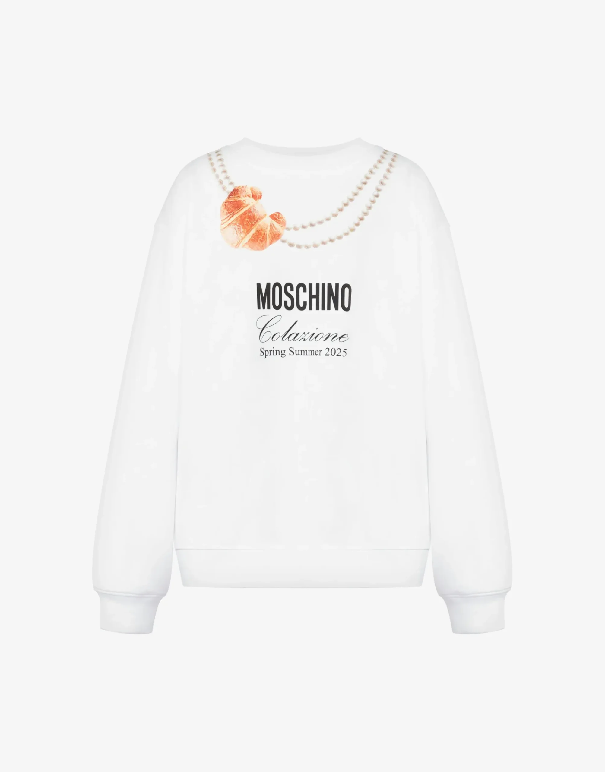 Moschino T-shirts & Sweatshirts^Organic Cotton Hoodie Breakfast