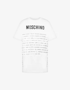 Moschino T-shirts & Sweatshirts^Organic Jersey T-shirt Archive Message