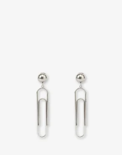 Moschino Jewelry^Paper Clips Drop Earrings
