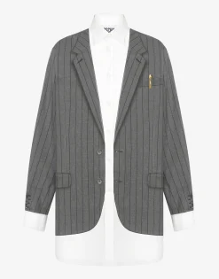 Moschino Shirts^Poplin Shirt Office Inspiration