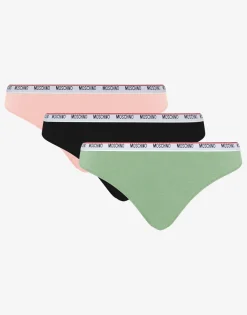 Moschino Underwear^Set of 3 Stretch Jersey Briefs Logo Band