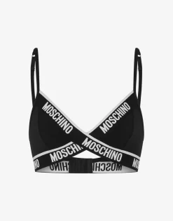 Moschino Underwear^Stretch Jersey Bra Elastic Logo Band